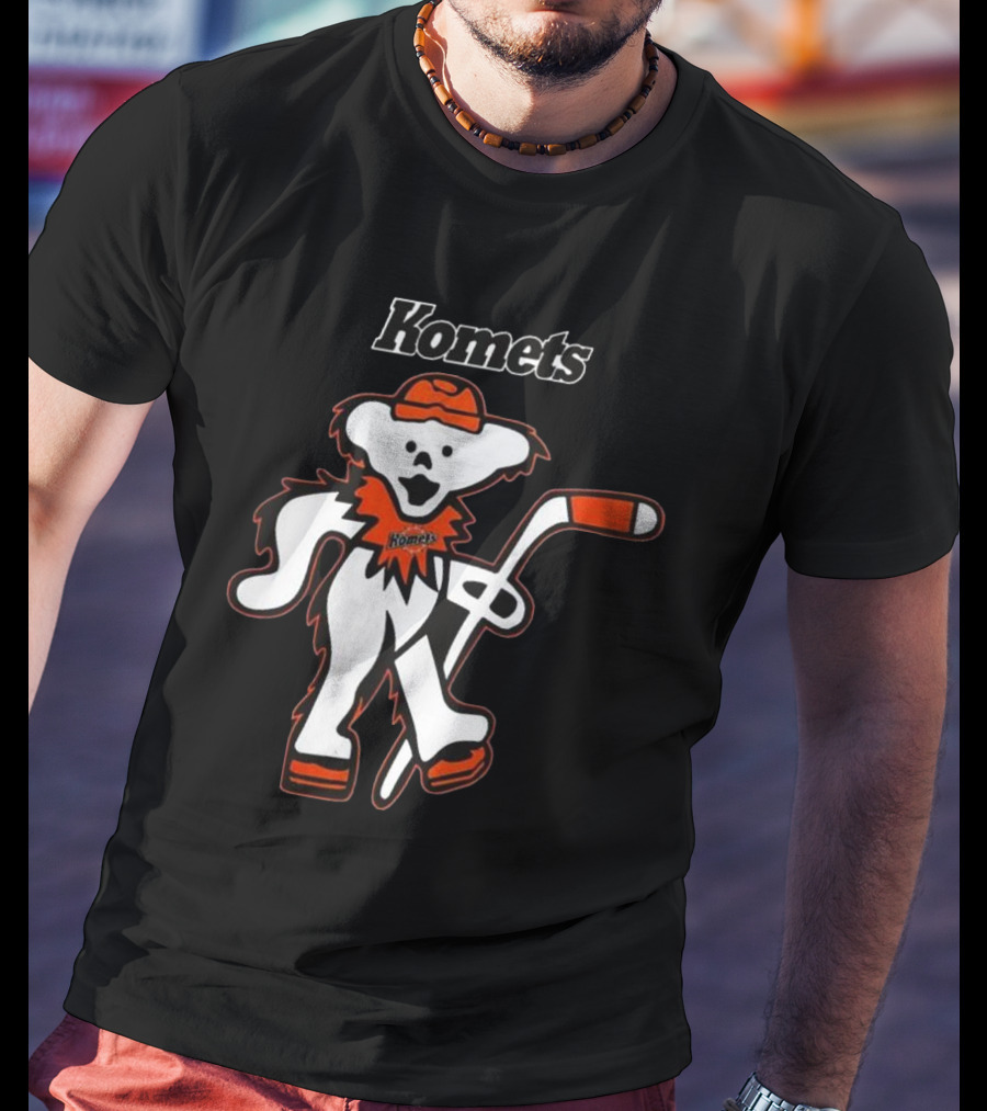 Komets Grateful Dead Hockey Bear Fan Night T-Shirt