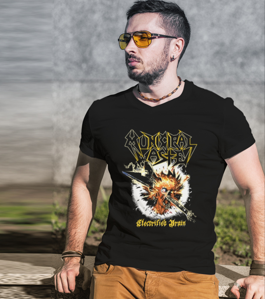 Municipal Waste Electrified Brain Explosive Head T-Shirt