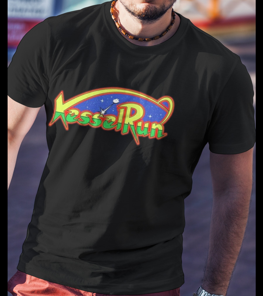 Kessel Run Galaga Mashup Retro Space Adventure T-Shirt
