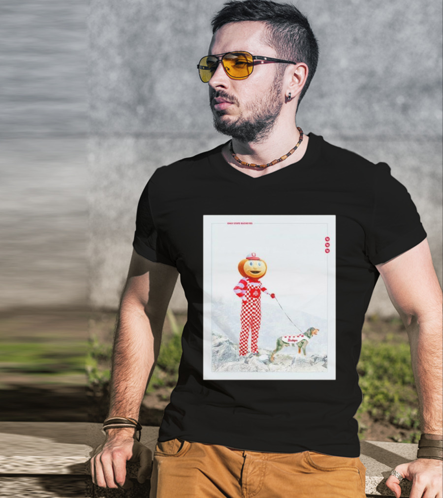 Ohio State Buckeyes Brutus Leads Smokey Over Tennessee Vols Victory T-Shirt