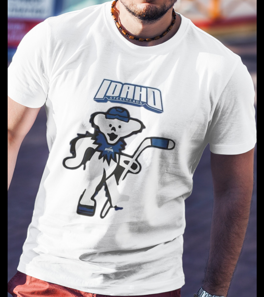 Idaho Steelheads Grateful Dead Hockey Bear 2025 T-Shirt