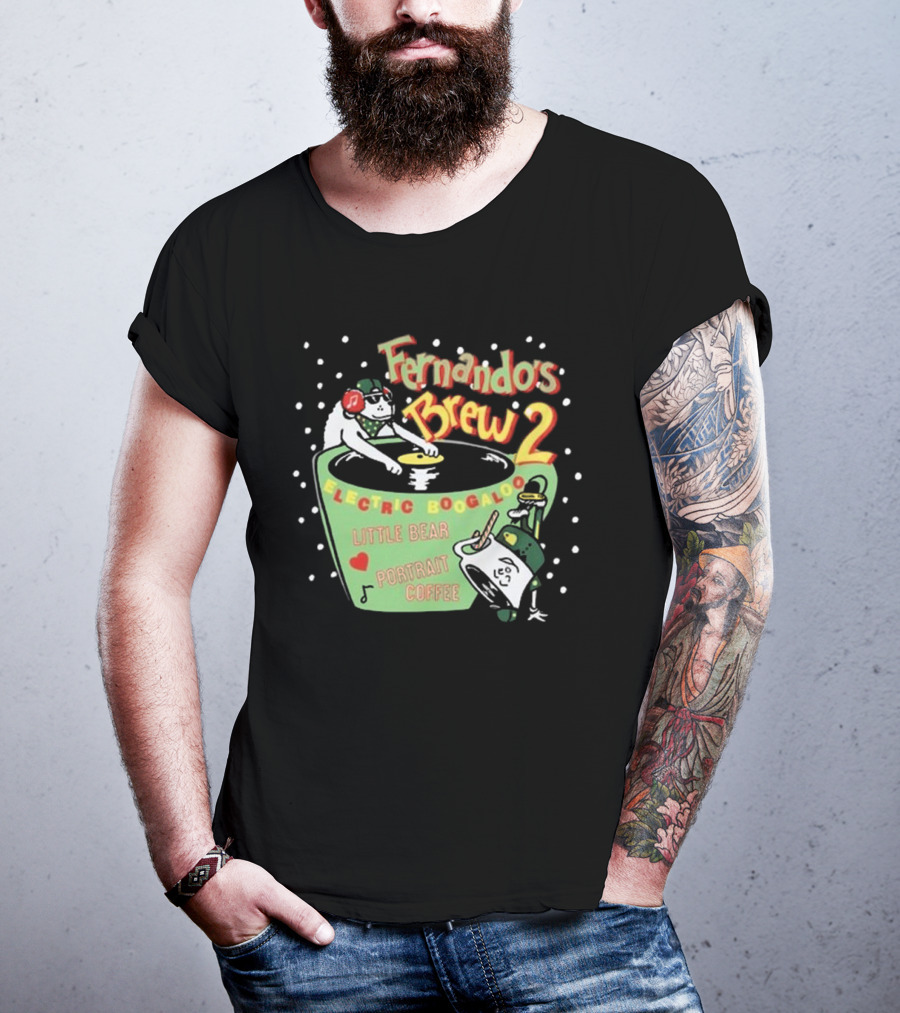 Fernando's Brew 2 Electric Boogaloo Little Bear Portrait Coffee T-Shirt