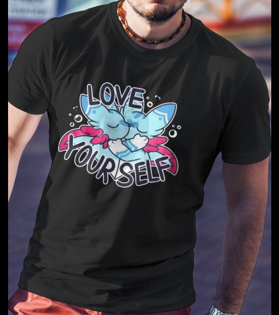 LOVE YOURSELF Kissing Creatures Embrace T-Shirt