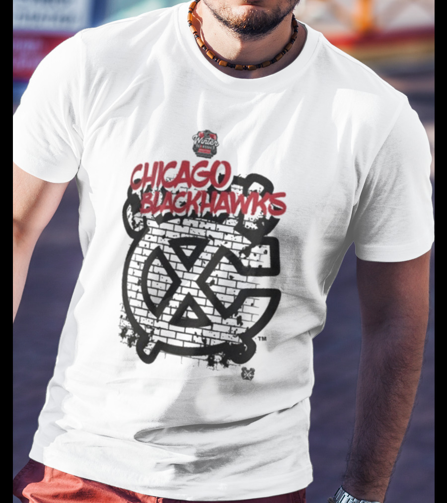 Chicago Blackhawks 2025 NHL Winter Classic Brick Wall T-Shirt