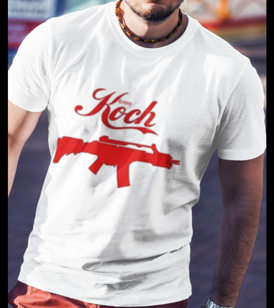 Enjoy Koch Heckler And Koch Coca Cola Style Red Gun T-Shirt