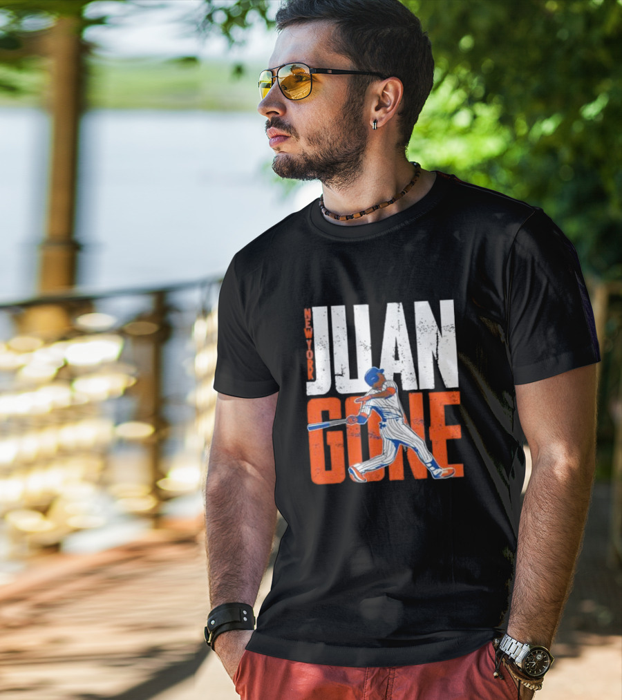 New York Juan Gone Baseball Player Swinging T-Shirt