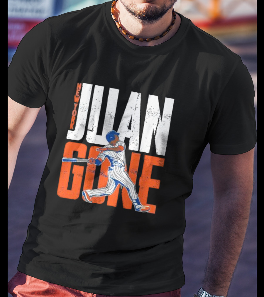 New York Juan Gone Baseball Player Swinging T-Shirt