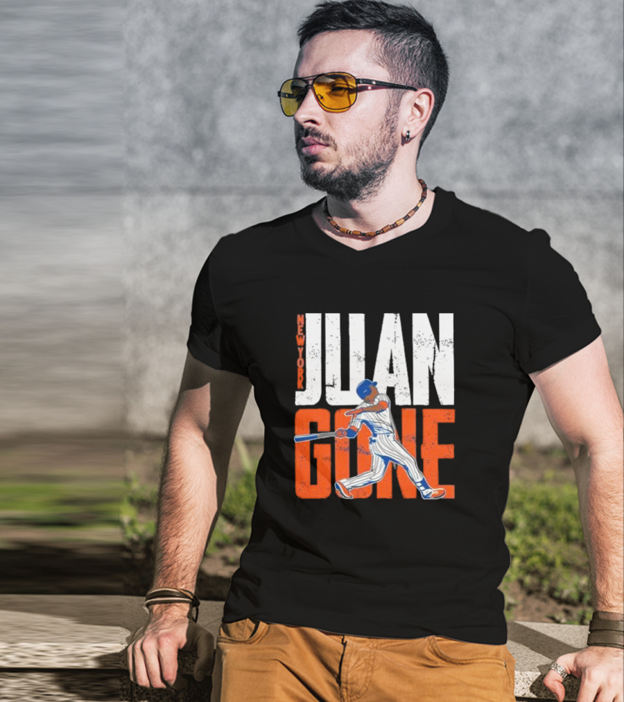 New York Juan Gone Baseball Player Swinging T-Shirt