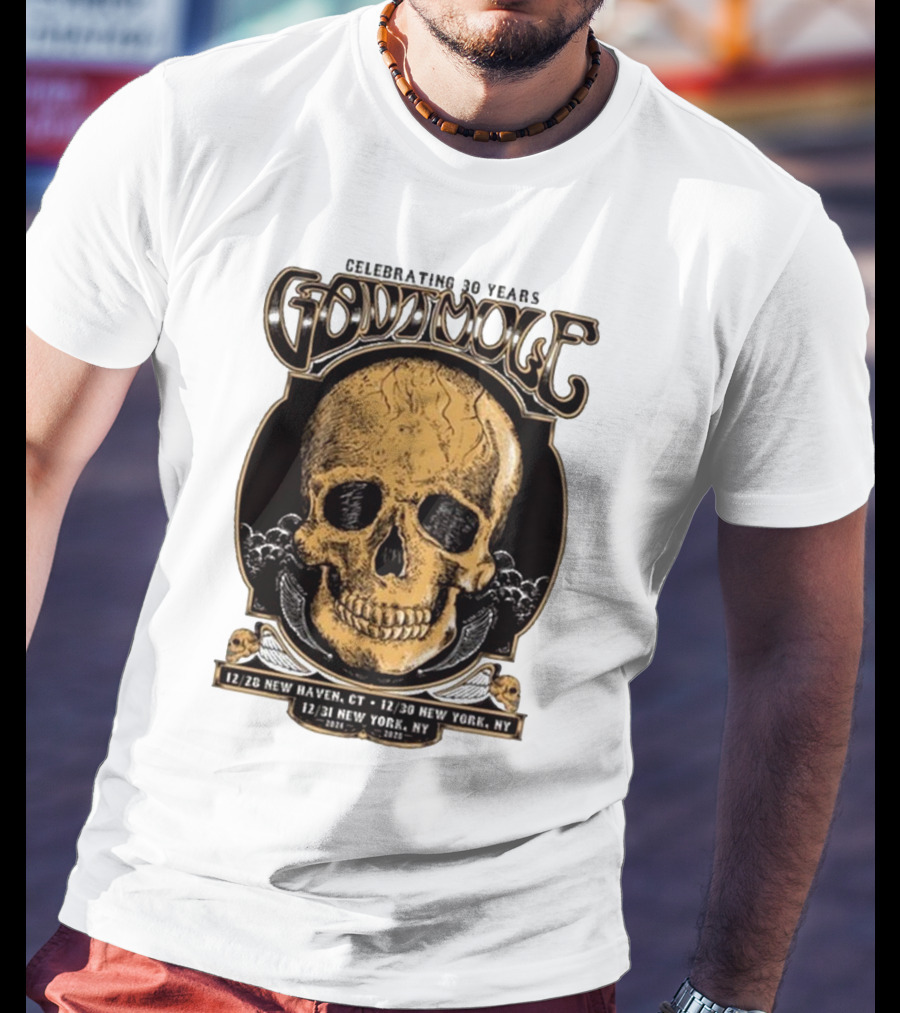 Celebrating 30 Years Gov’t Mule Skull Design Dec 28 New Haven CT Dec 30-31 New York NY T-Shirt