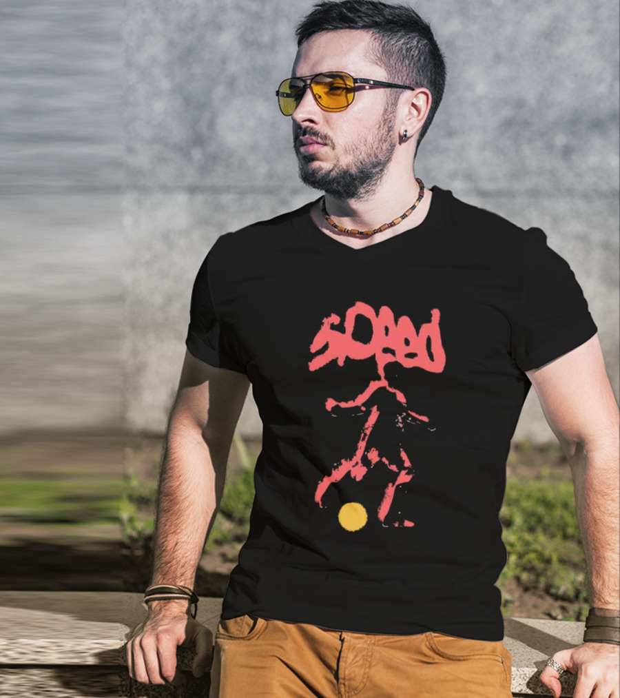IShowSpeed Soccer Silhouette With Ball Warp T-Shirt