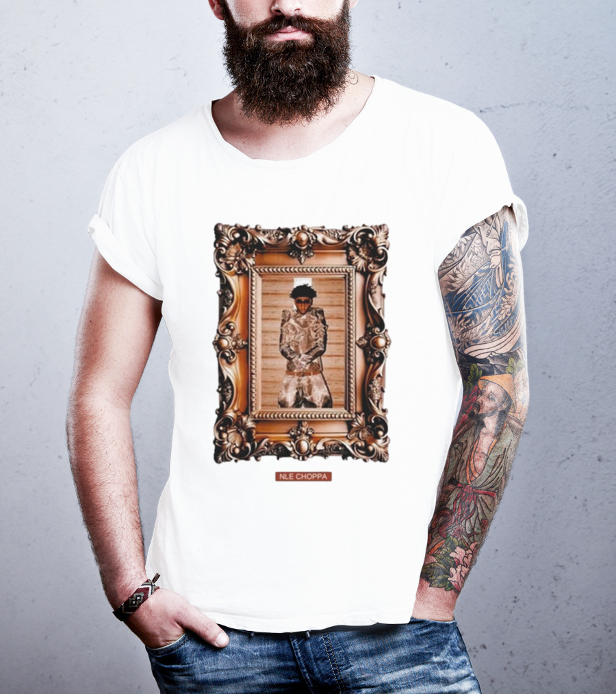 Nle Choppa Picasso Framed Portrait Sluffin Szn X Slut Szn T-Shirt