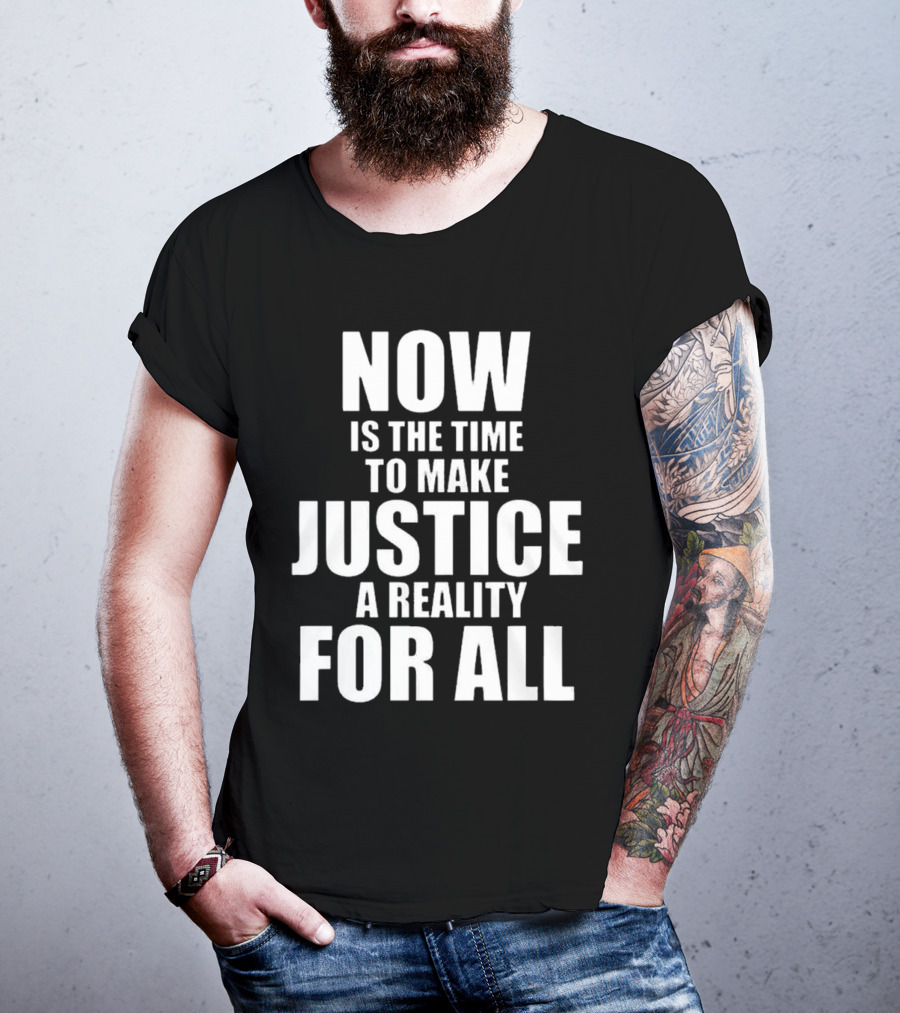 Dallas Mavericks X 2025 Martin Luther King Day Now Is The Time To Make Justice A Reality For All T-Shirt