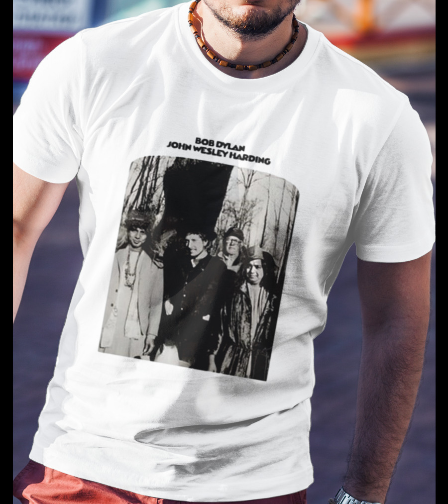 Bob Dylan John Wesley Harding Album Cover Image T-Shirt