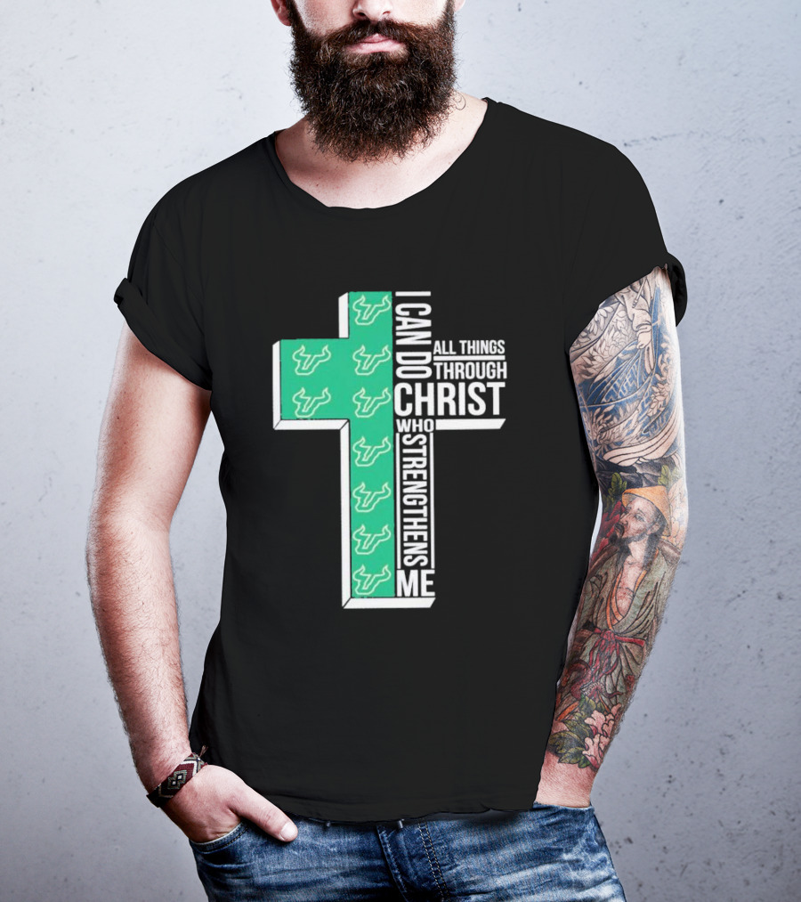 South Florida Bulls Christian Faith Empowerment With Cross T-Shirt