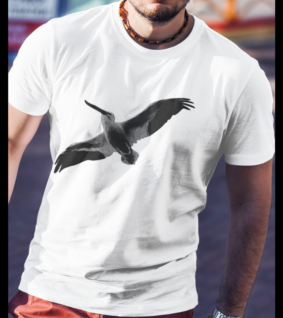 Staff Somewhere On The Northside Black And White Pelican T-Shirt