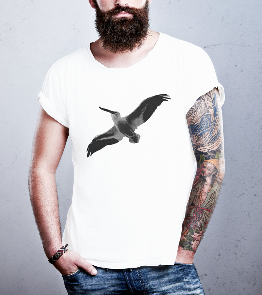 Staff Somewhere On The Northside Black And White Pelican T-Shirt