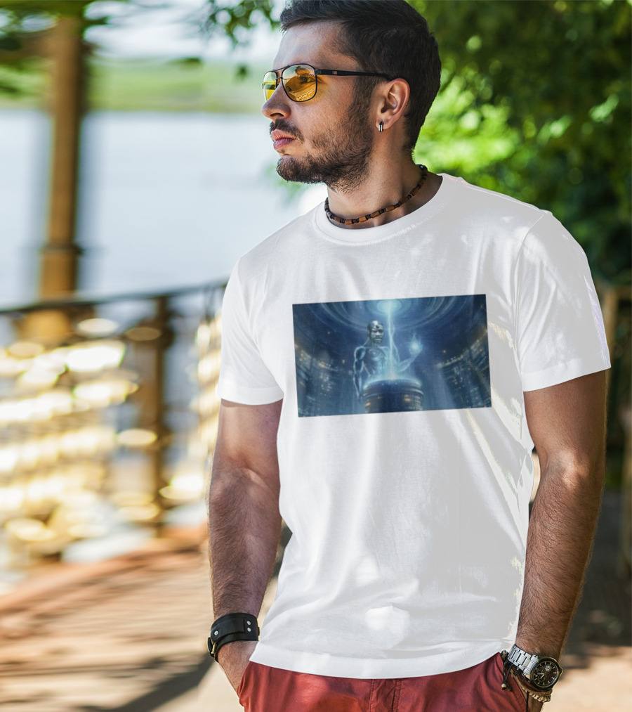 0Xerrl George Droyd Reactor Cybernetic Energy Power Core T-Shirt