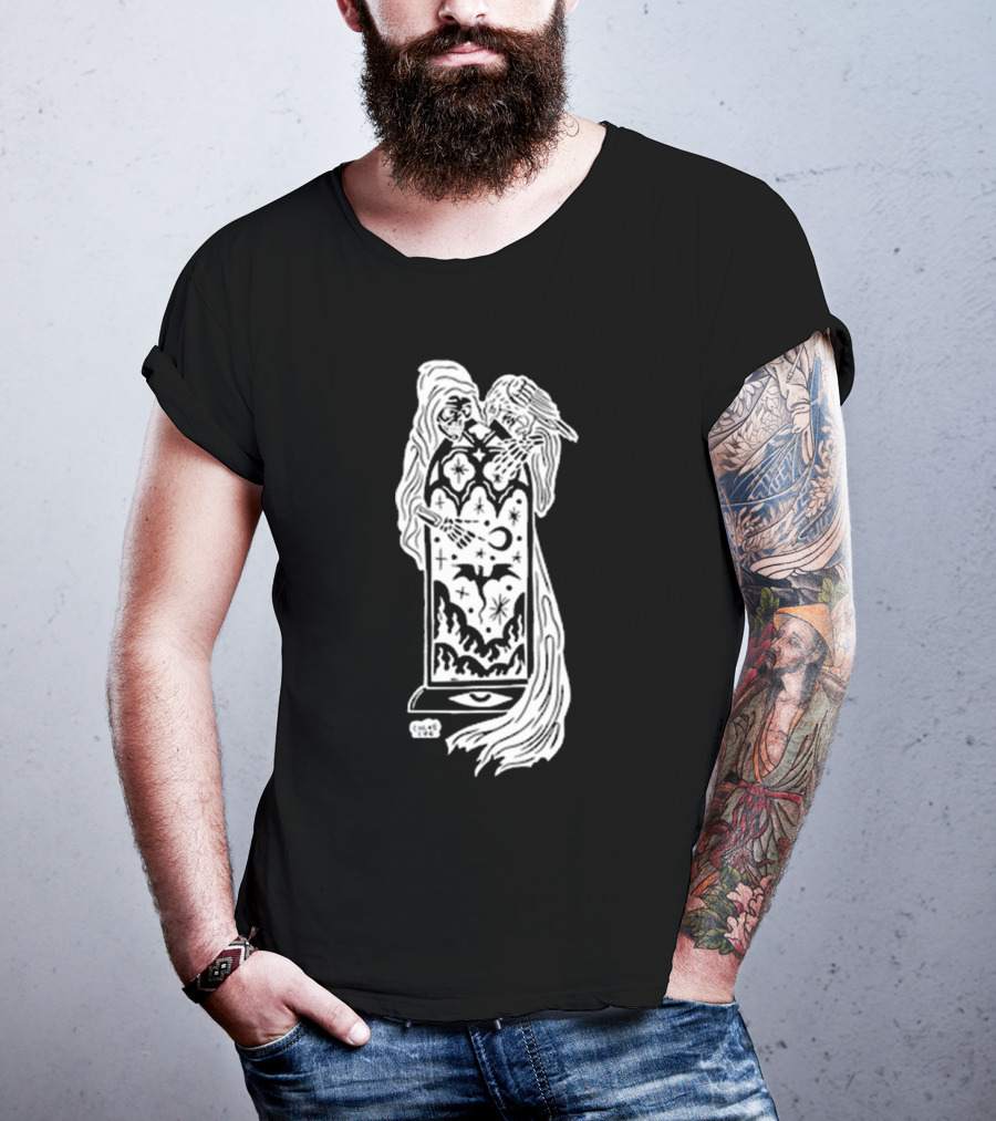 Chloe Lee Mystical Reaper Portal Night Sky Realm T-Shirt
