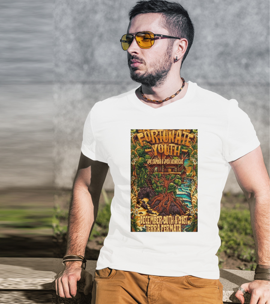 Fortunate Youth With Joe Samba And Josh Heinrichs At Terra Fermata December 30th And 31st T-Shirt