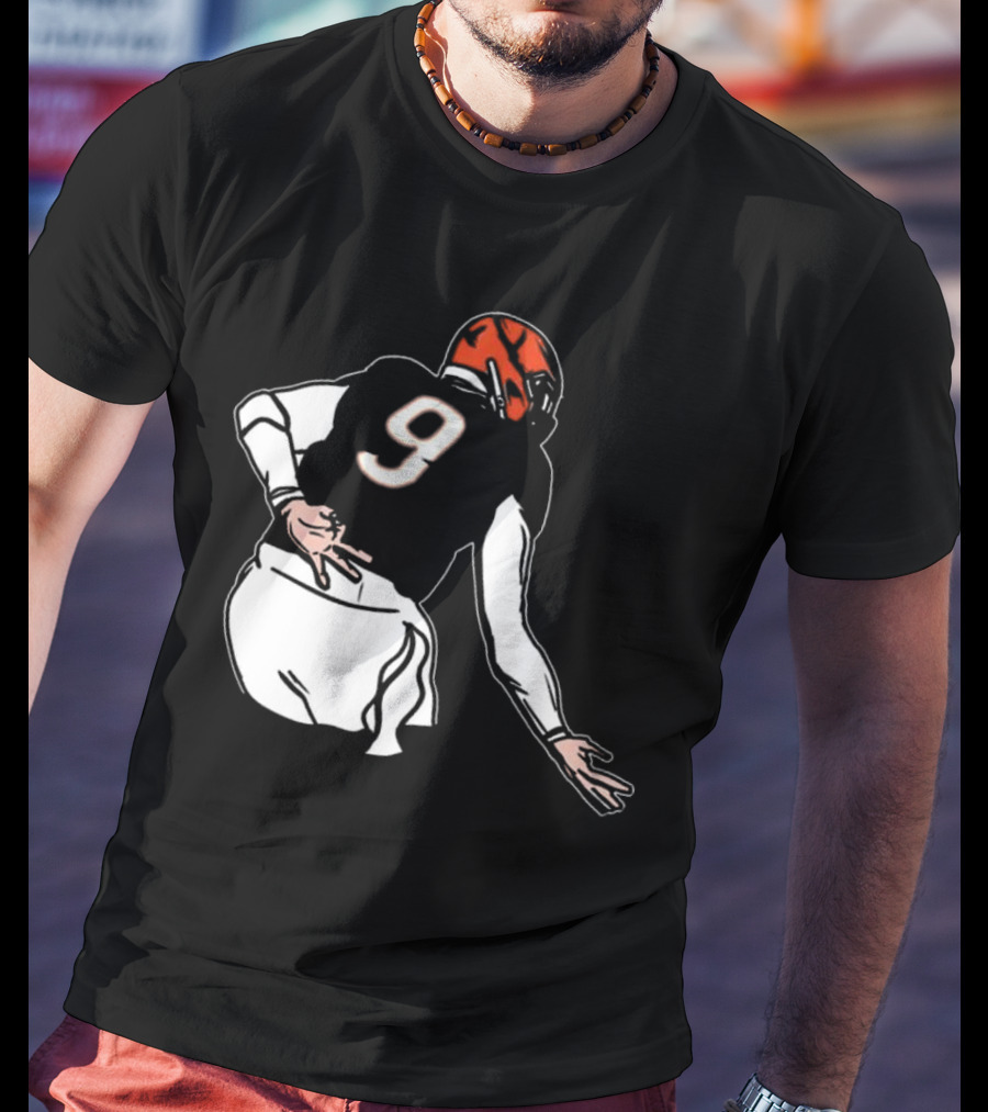 Joe Griddy Joe Burrow Number 9 Cincinnati Bengals Football T-Shirt