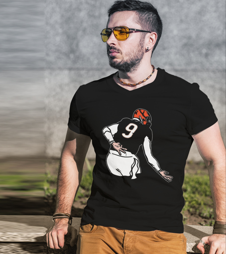Joe Griddy Joe Burrow Number 9 Cincinnati Bengals Football T-Shirt