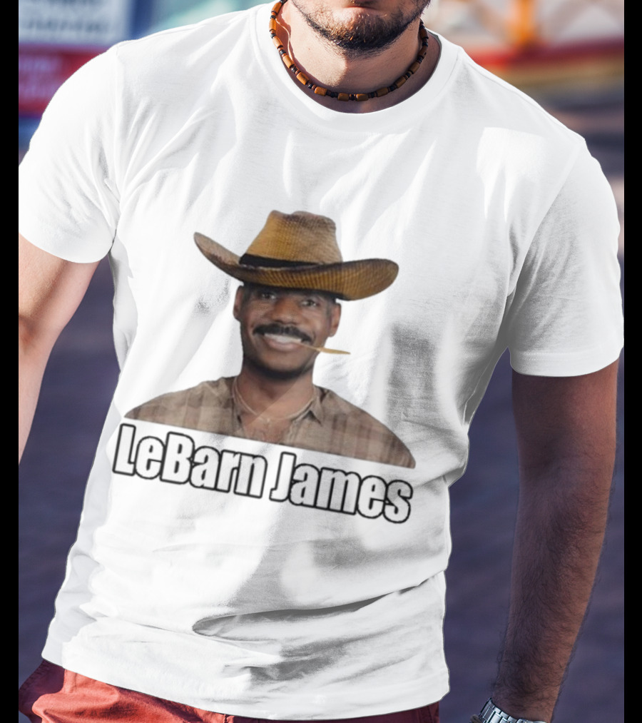 Lebron James Lebarn James Cowboy Hat Mustache T-Shirt