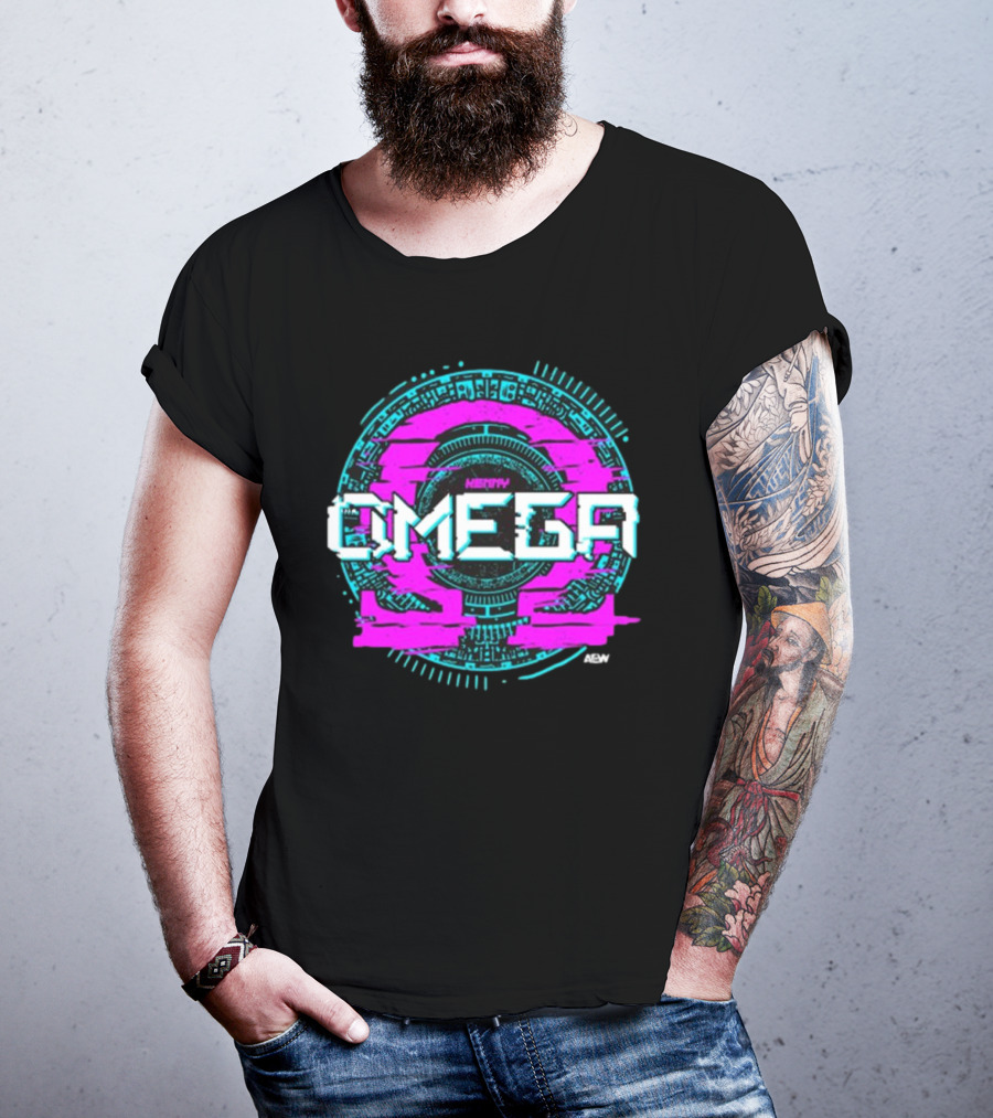 Kenny Omega AEW Retro Circuit Design Triblend T-Shirt