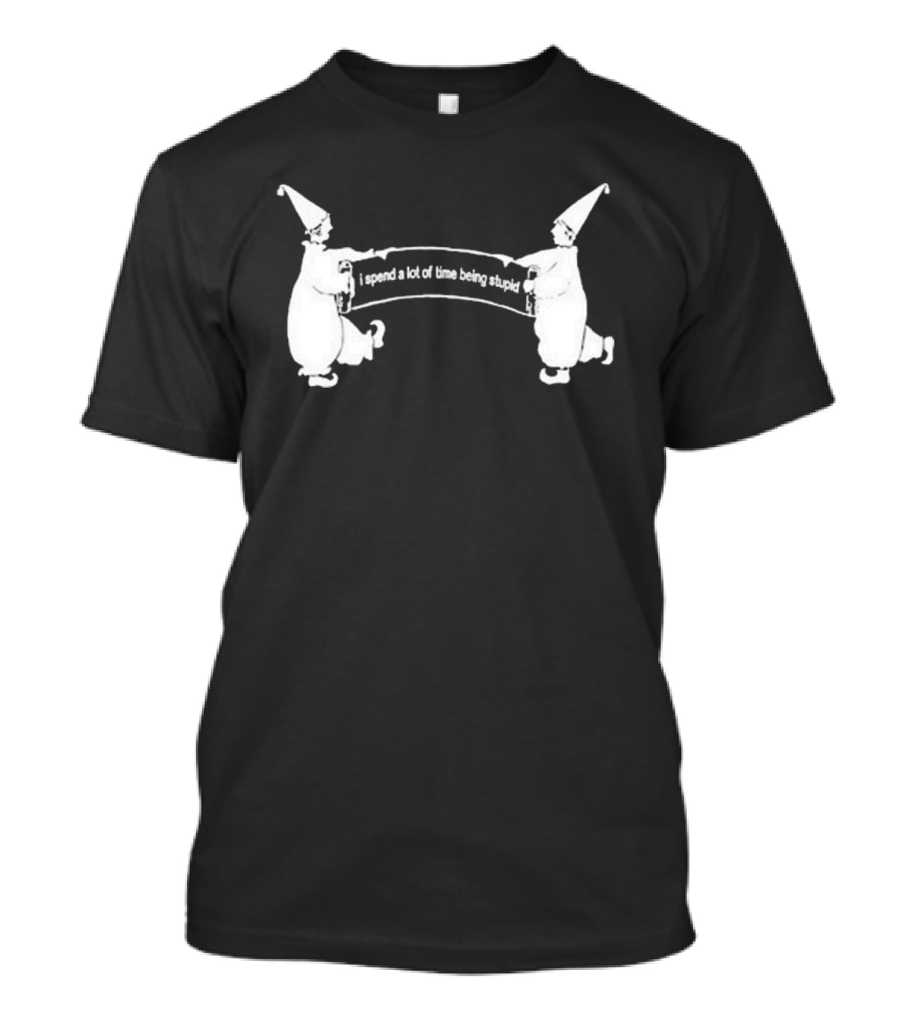 Dogecore I Spend A Lot Of Time Being Stupid Clown Aesthetic T-Shirt