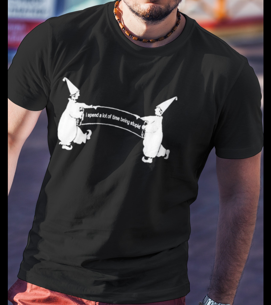 Dogecore I Spend A Lot Of Time Being Stupid Clown Aesthetic T-Shirt