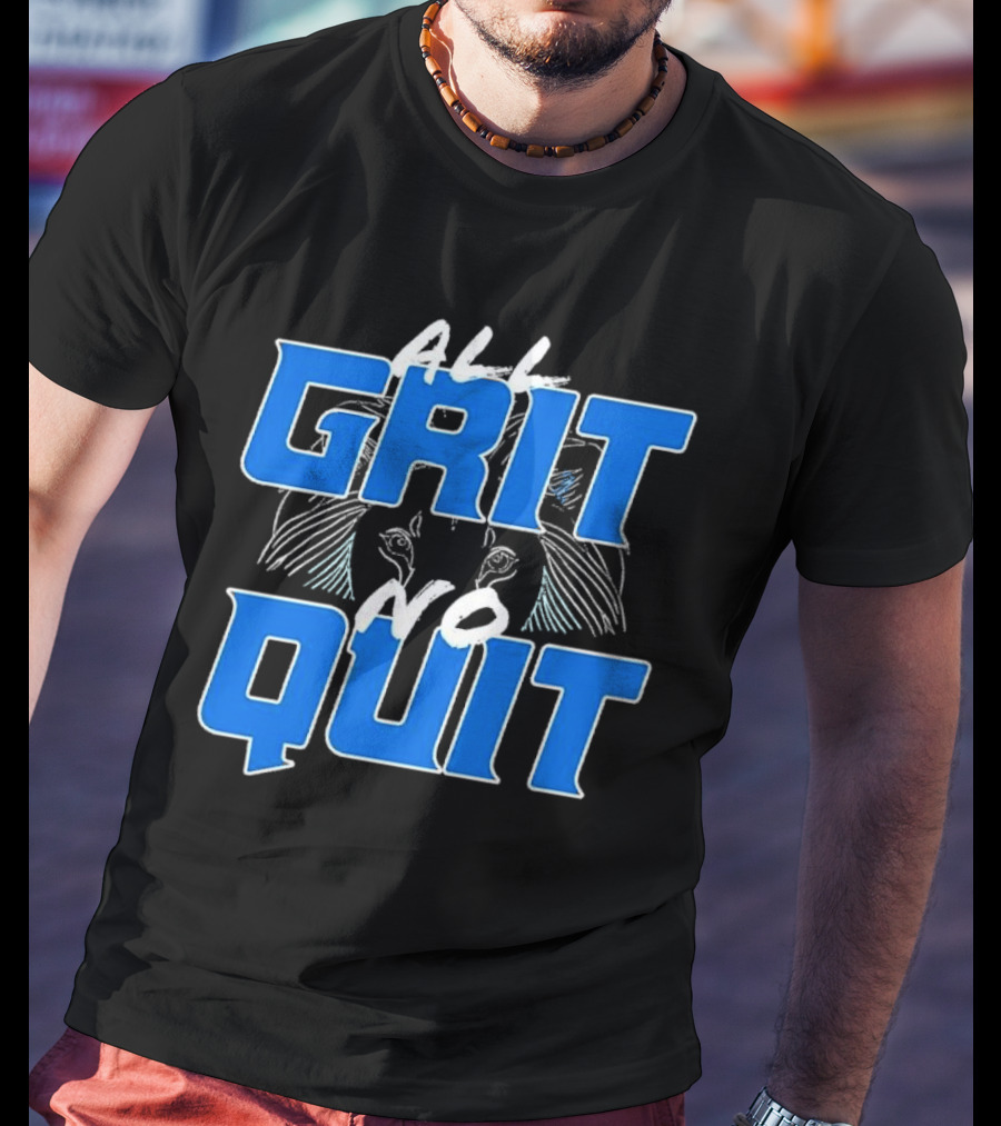 Detroit Lions Grit No Quit Football Determination T-Shirt