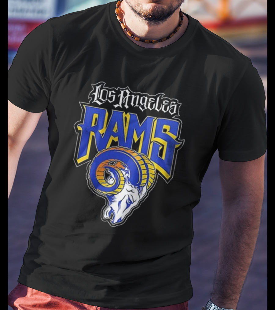 Los Angeles Rams Logo Ram Head Vamos Fans T-Shirt