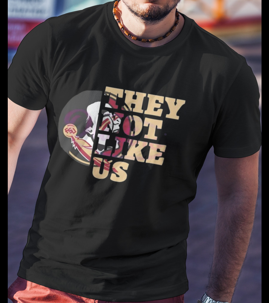 They Not Like Us Florida State Seminoles 2025 Football T-Shirt