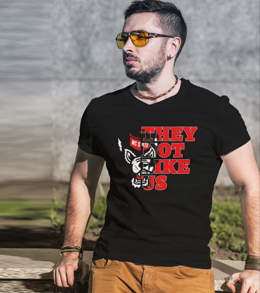 They Not Like Us NC State Wolfpack Football 2025 T-Shirt