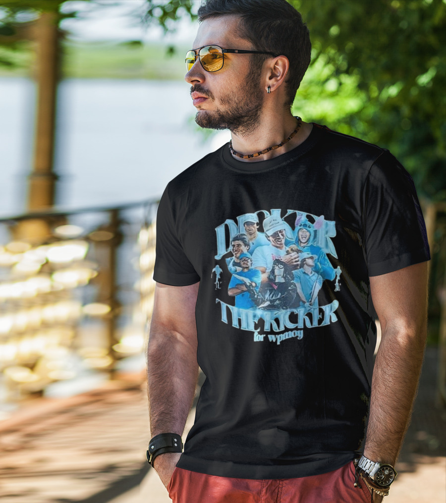 Dicker The Kicker For Wpmoy Featuring Justin Herbert Chargers T-Shirt