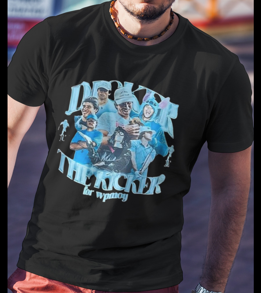 Dicker The Kicker For Wpmoy Featuring Justin Herbert Chargers T-Shirt