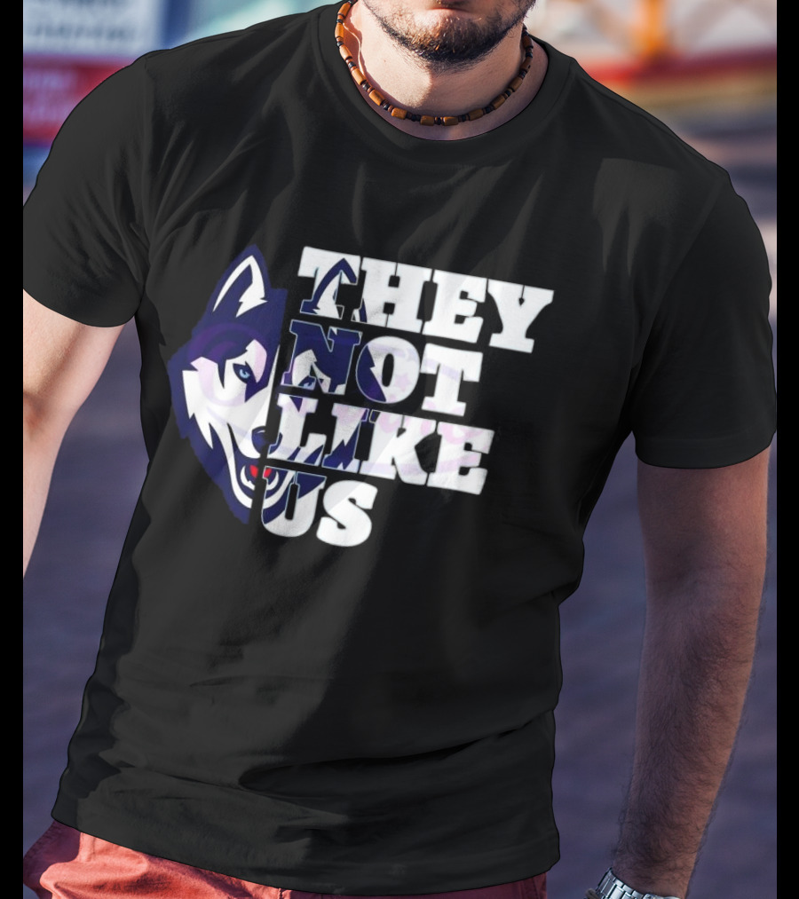 UConn Huskies They Not Like Us College Football 2025 T-Shirt