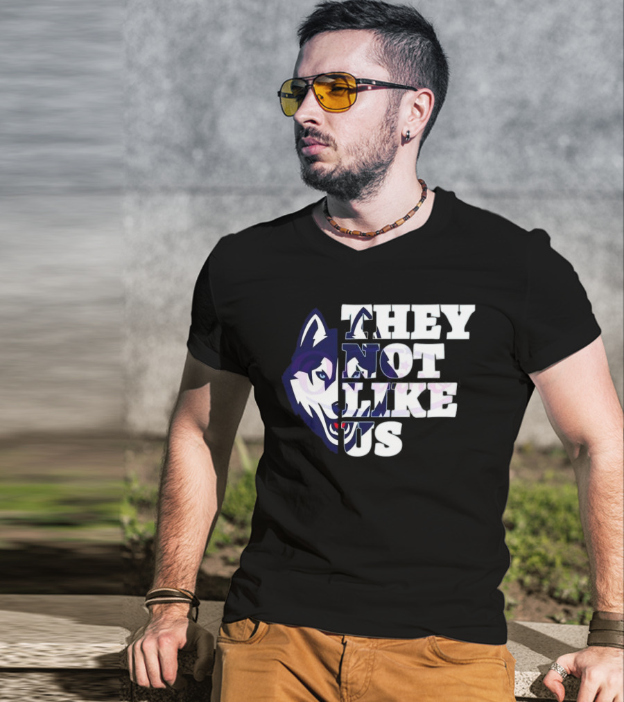 UConn Huskies They Not Like Us College Football 2025 T-Shirt