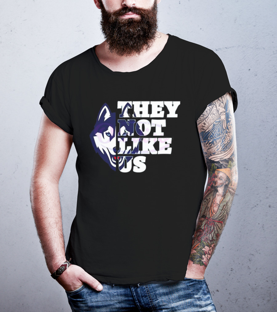 UConn Huskies They Not Like Us College Football 2025 T-Shirt