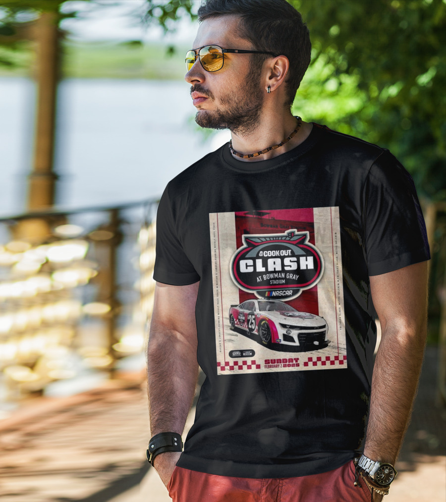 Cook Out Clash NASCAR February 2 2025 Bowman Gray Stadium Winston-Salem North Carolina T-Shirt