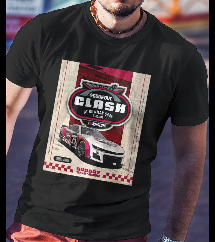 Cook Out Clash NASCAR February 2 2025 Bowman Gray Stadium Winston-Salem North Carolina T-Shirt