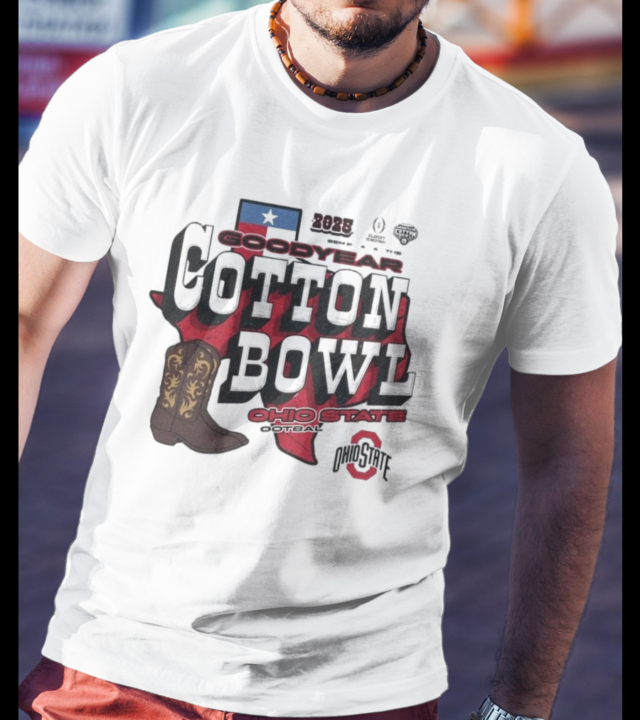 Ohio State 2025 Goodyear Cotton Bowl Classic Football Playoff Bound T-Shirt