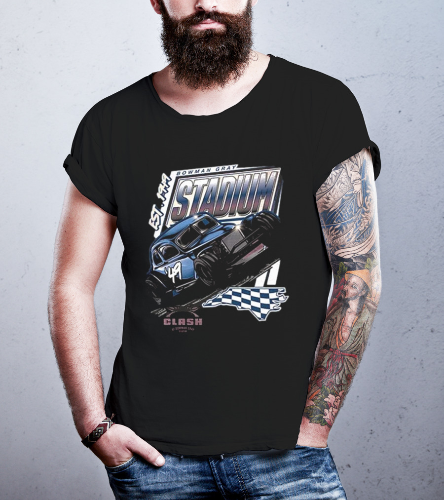 Bowman Gray Stadium Vintage Car EST 1949 Cook Out Clash Racing T-Shirt