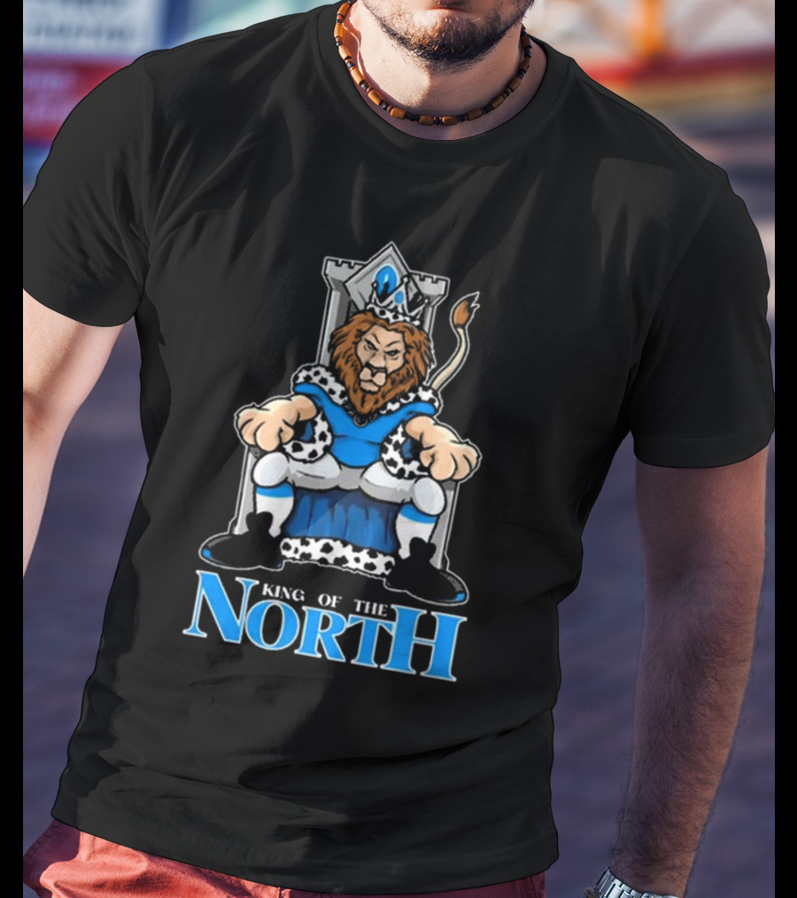 Detroit Lions King Of The North 2025 Lions Throne T-Shirt
