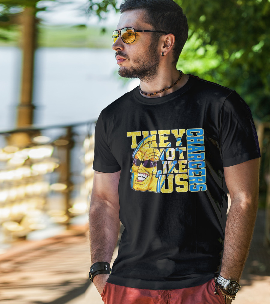 Los Angeles Chargers Glitter They Not Like Us 2025 T-Shirt