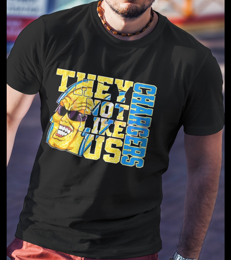 Los Angeles Chargers Glitter They Not Like Us 2025 T-Shirt