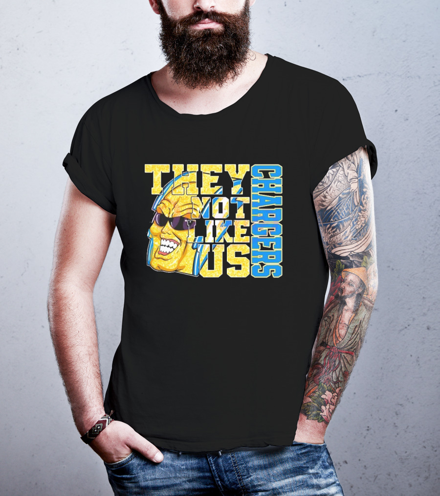 Los Angeles Chargers Glitter They Not Like Us 2025 T-Shirt