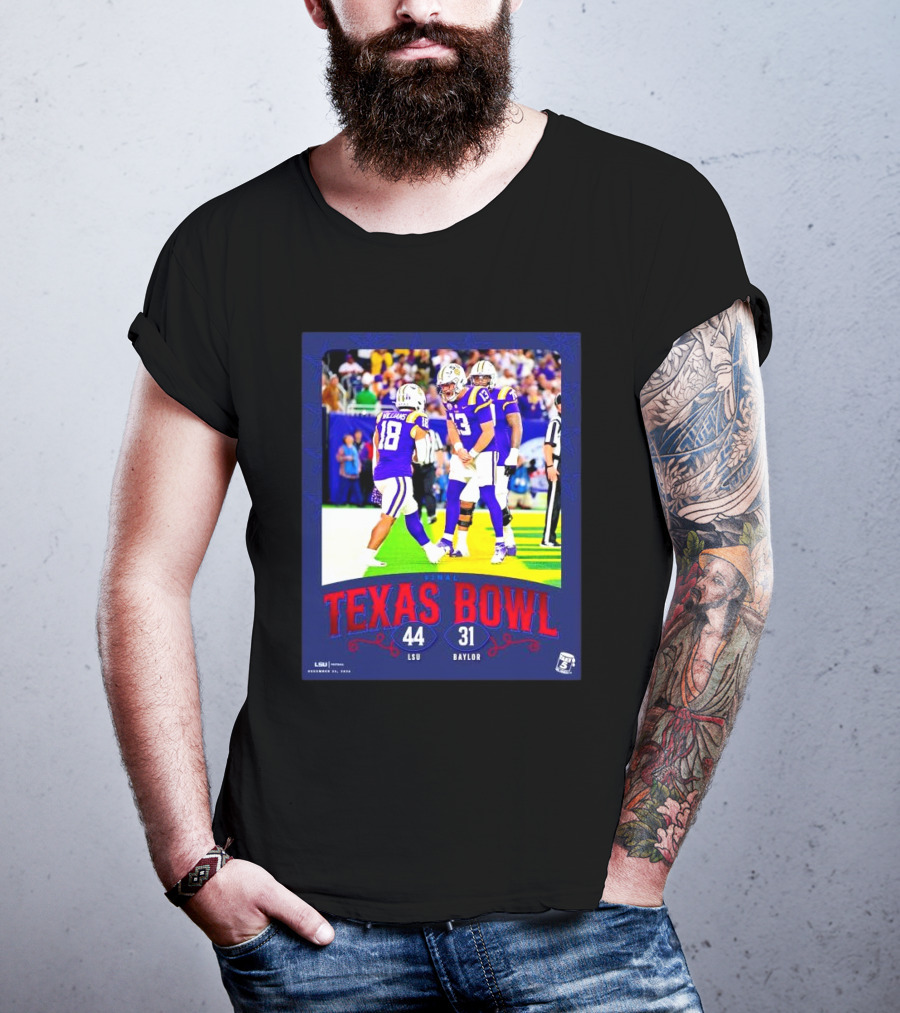 Texas Bowl LSU Tigers 44-31 Victory Over Baylor December 12, 2026 T-Shirt