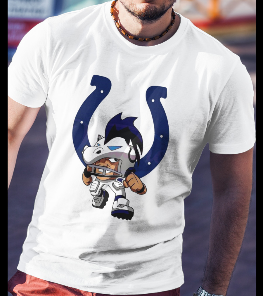 Indianapolis Colts Rush Zone NFL Character 2025 T-Shirt