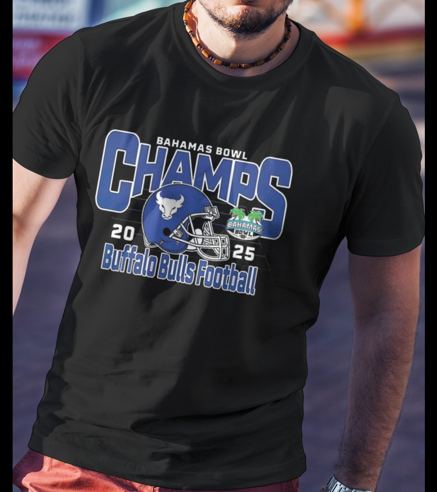 Bahamas Bowl 2025 Champs Buffalo Bulls Football Victory T-Shirt