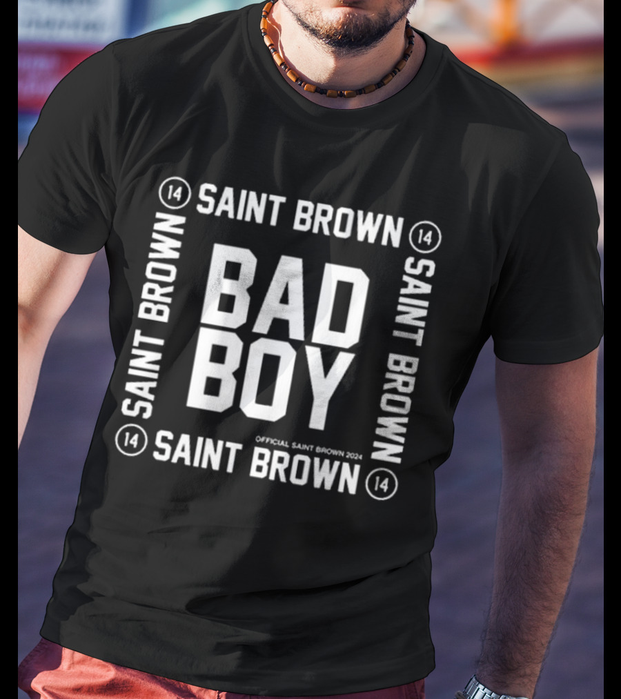 Detroit SAINT BROWN BAD BOY 14 T-Shirt
